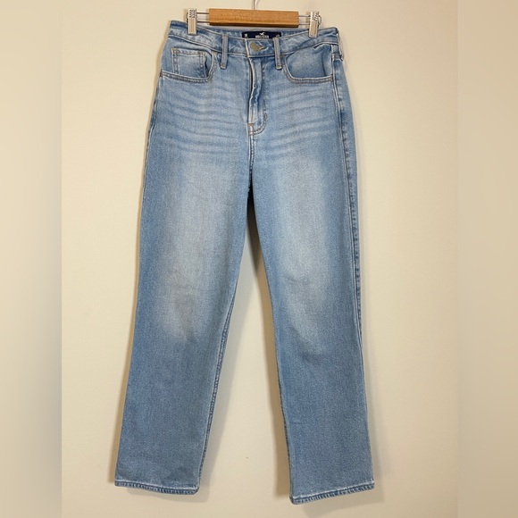Hollister Womens Jeans Size 3 Blue Ultra High-Rise Vintage Straight Denim - Picture 3 of 10